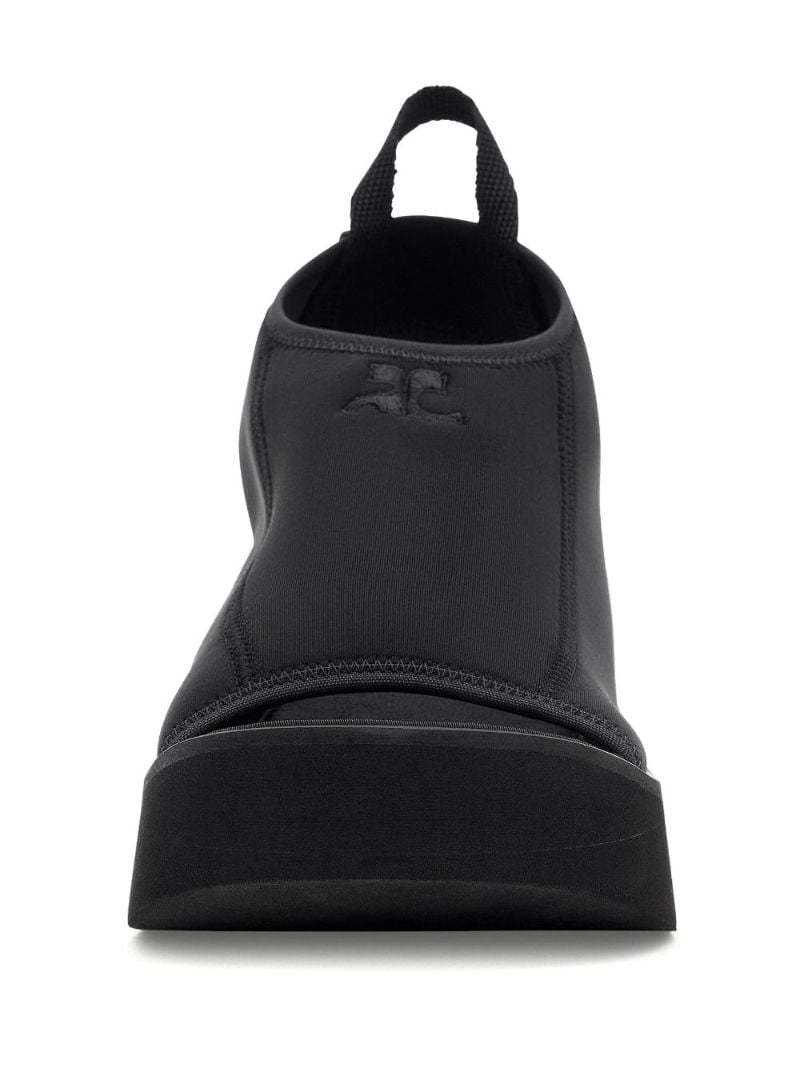 Black Wave Platform Sandals