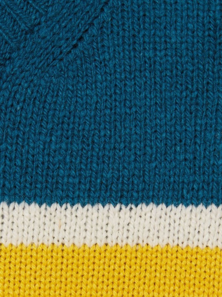 Yellow Striped Wool Sweater