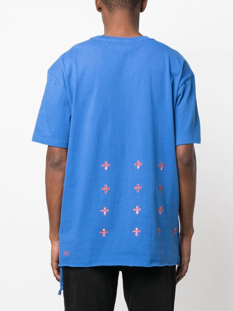 Blue Supernet Biggie Cotton T-shirt
