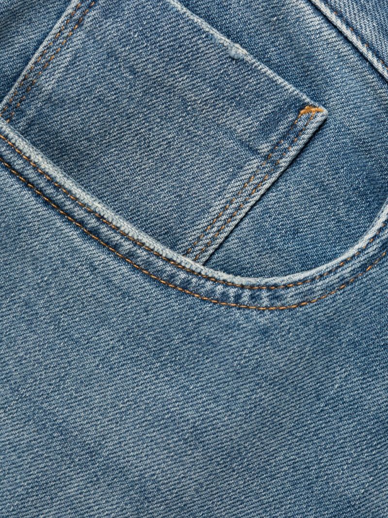Blue Straight-leg Jeans