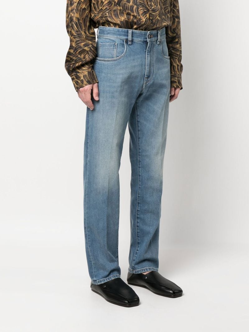 Blue Straight-leg Jeans