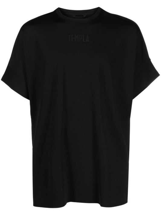 Black Embroidered Logo T-shirt
