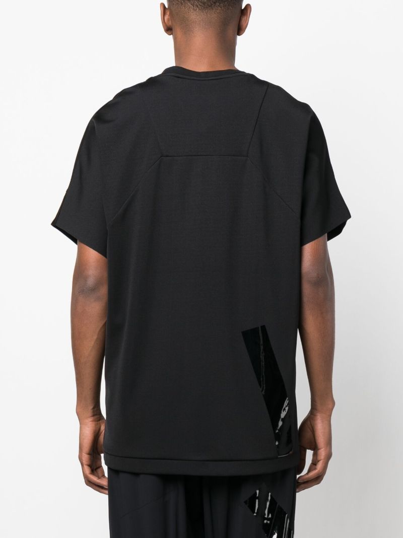 Black Embroidered Logo T-shirt