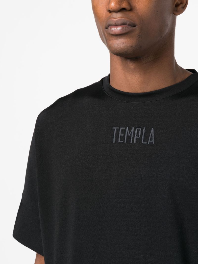 Black Embroidered Logo T-shirt