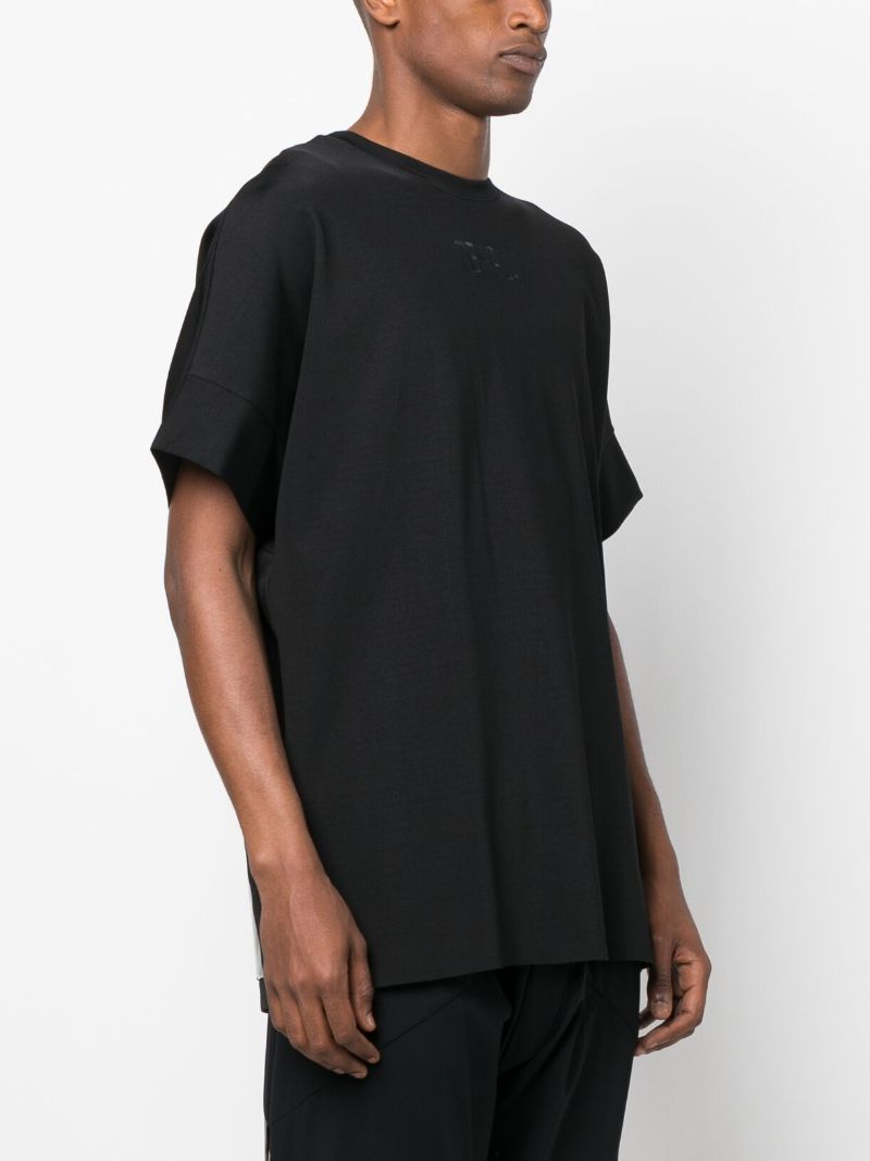 Black Embroidered Logo T-shirt