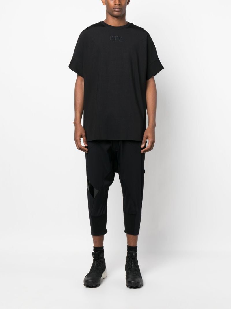 Black Embroidered Logo T-shirt