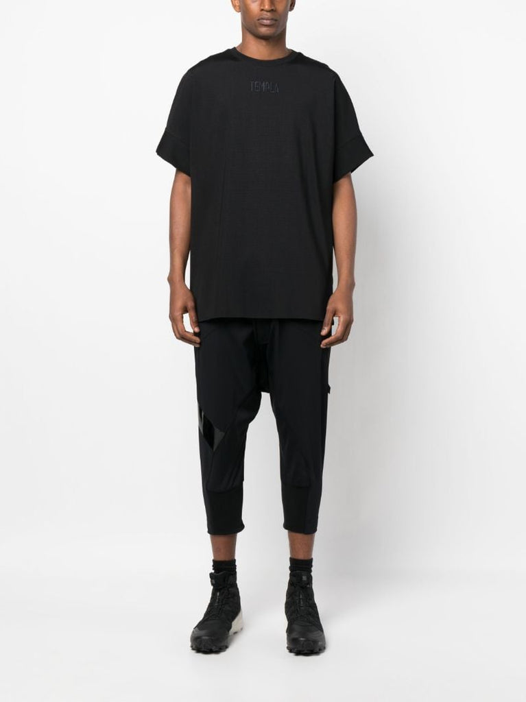 Black Embroidered Logo T-shirt
