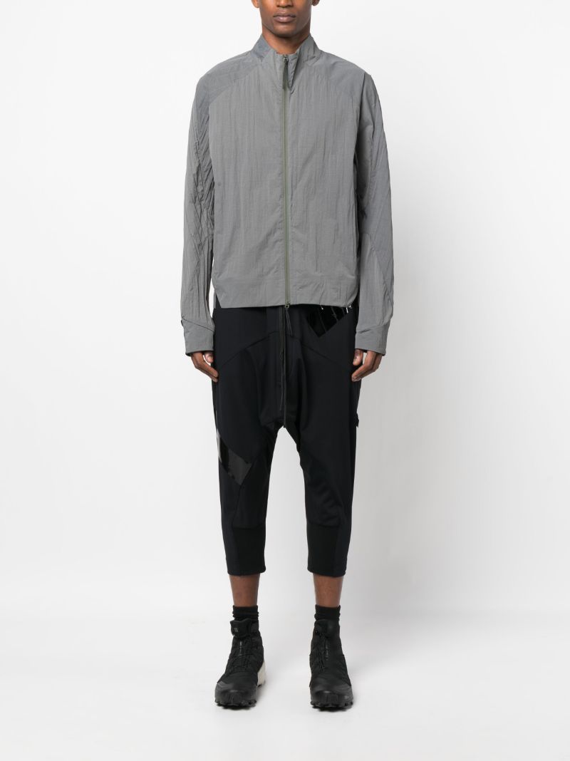 Black Drop Crotch Track Pants