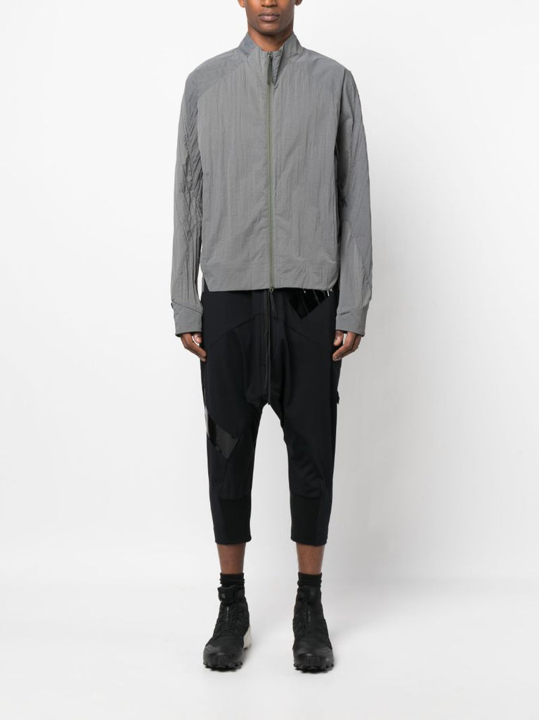 Black Drop Crotch Track Pants
