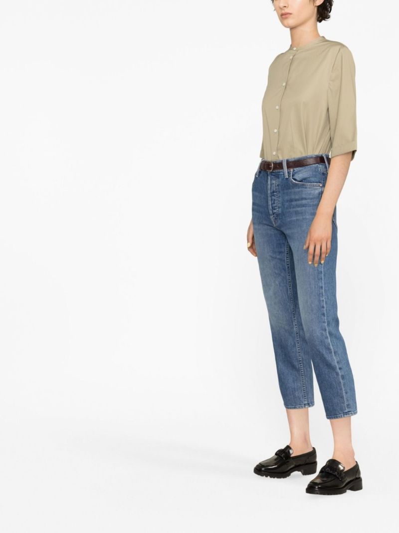 Blue the Tomcat High-rise Cropped Jeans