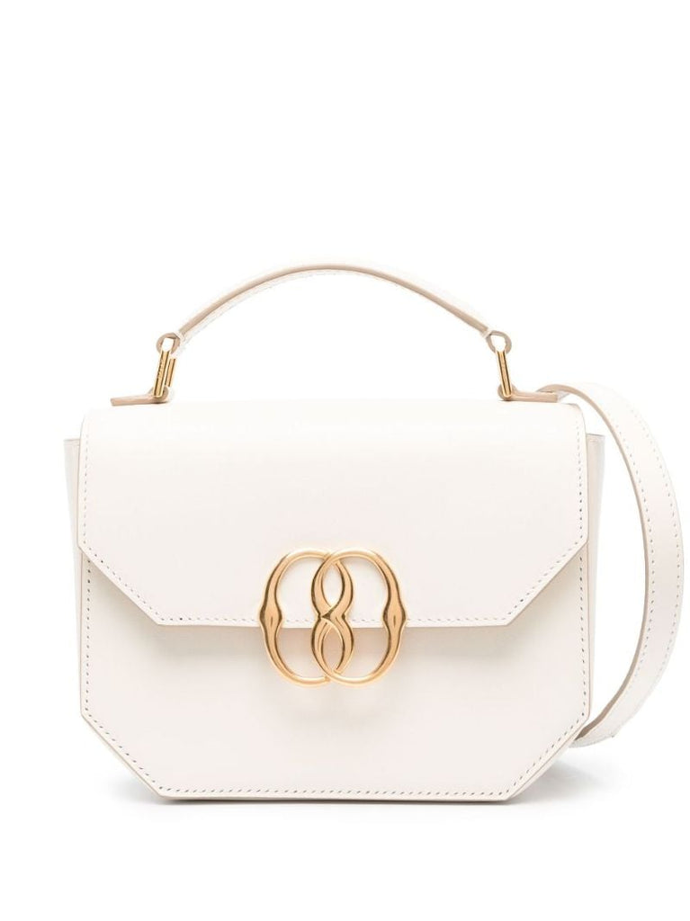 White Emblem Cross Body Bag