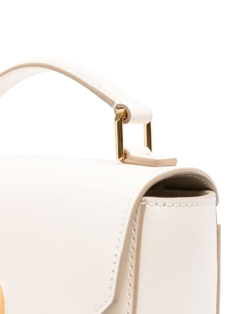 White Emblem Cross Body Bag