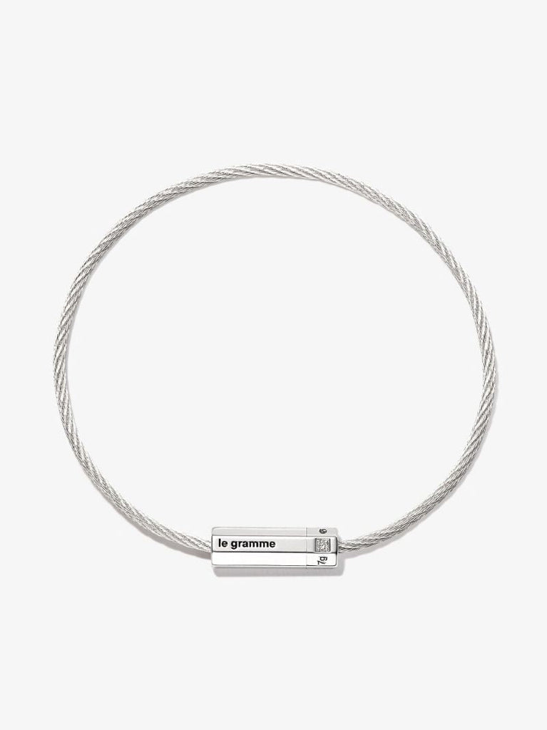 Sterling Silver Le 7g Octogone Diamond Bracelet