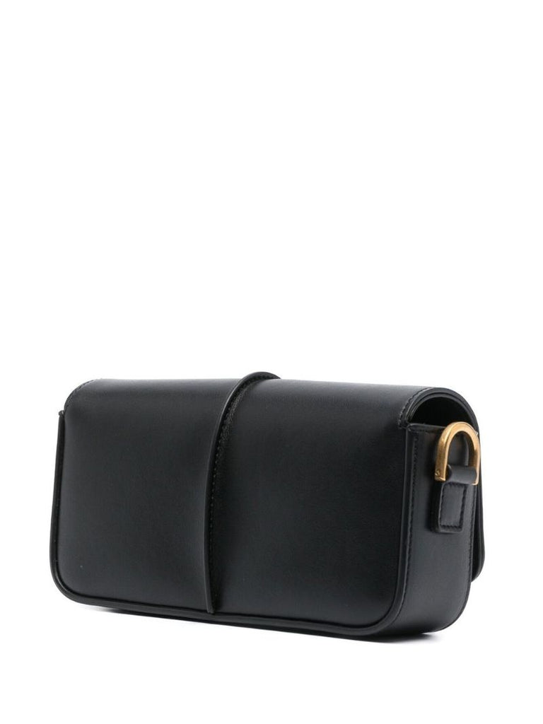 Black T Timeless Leather Mini Cross Body Bag