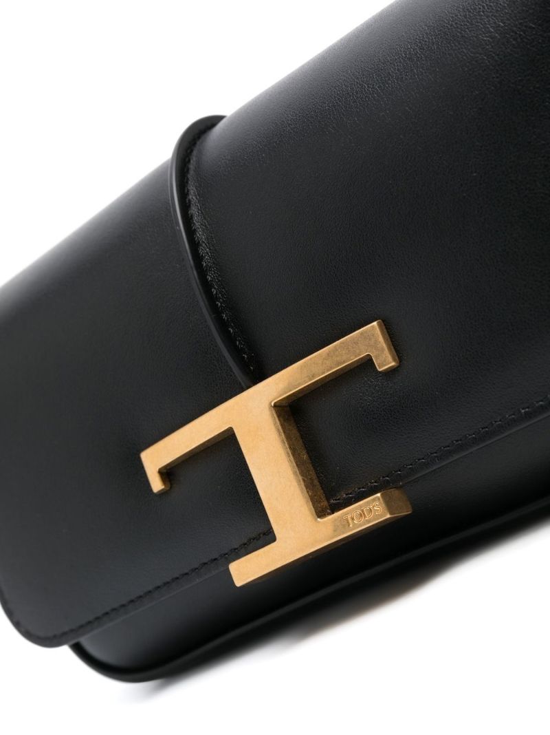 Black T Timeless Leather Mini Cross Body Bag