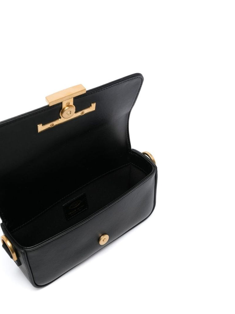 Black T Timeless Leather Mini Cross Body Bag