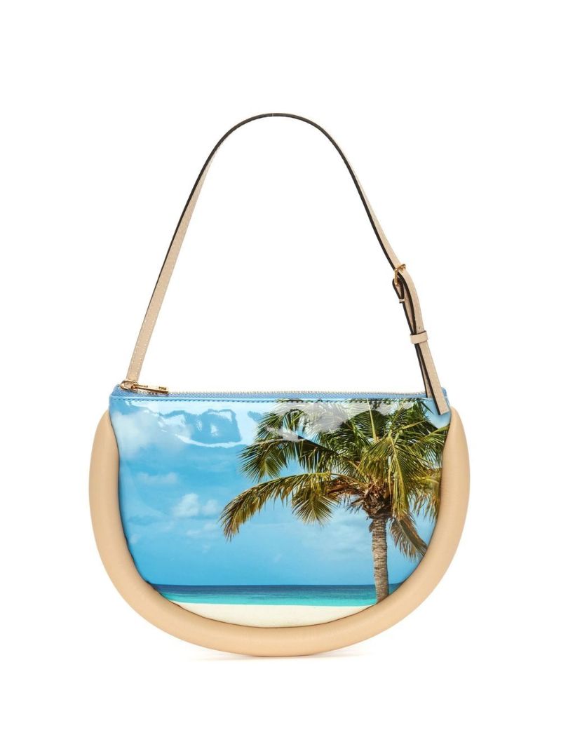 Blue Bumper Moon Shoulder Bag