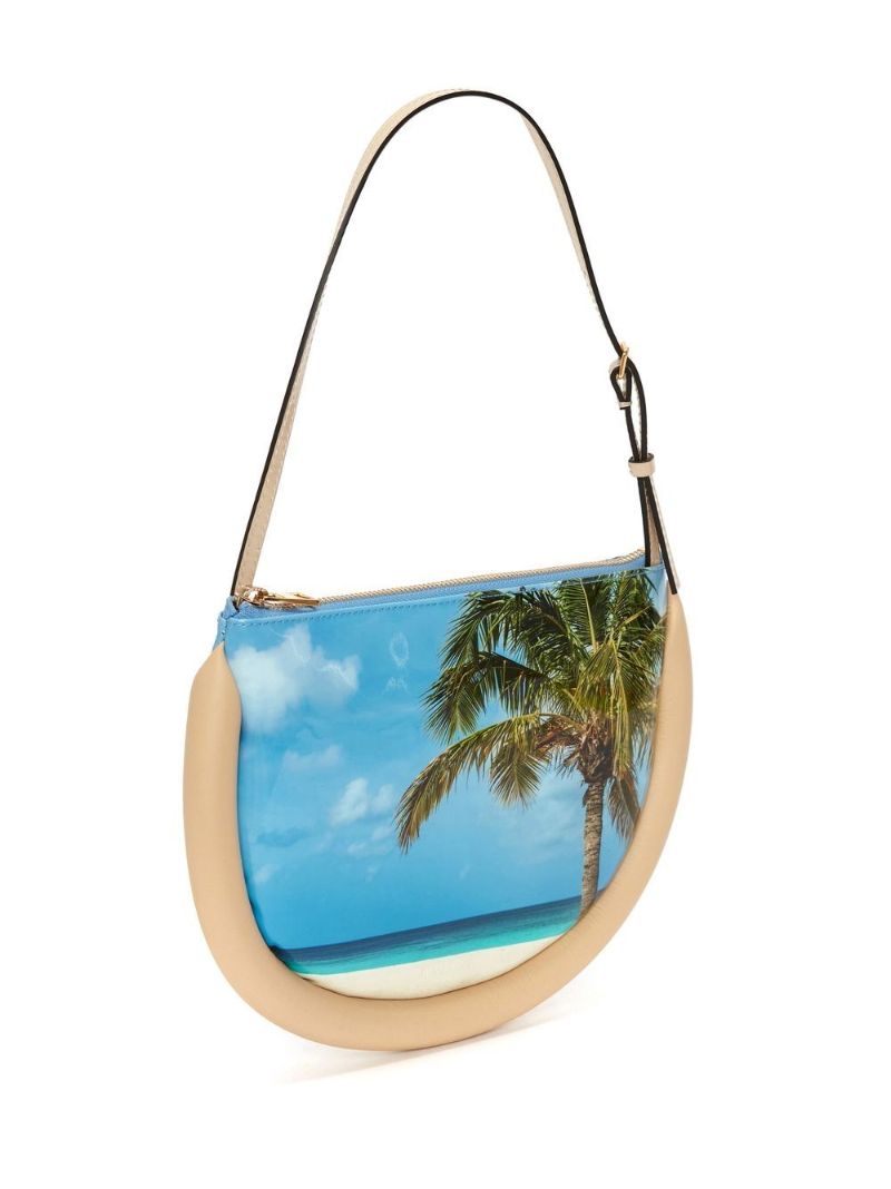 Blue Bumper Moon Shoulder Bag