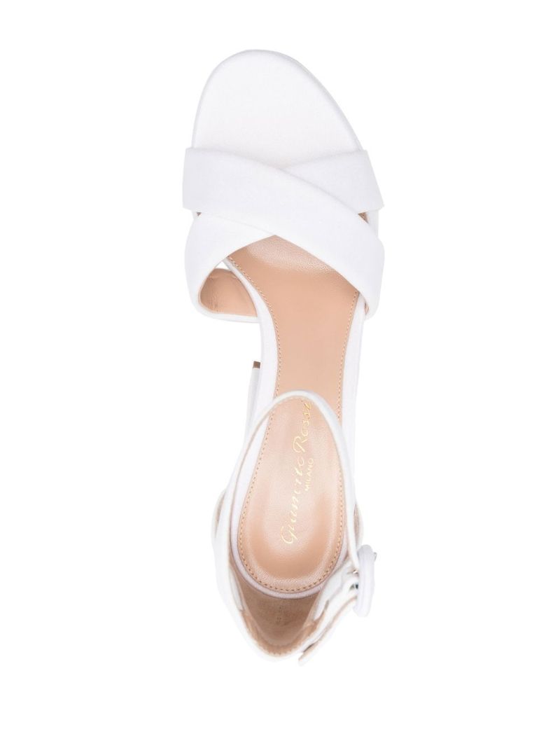 White 120 Satin Sandals