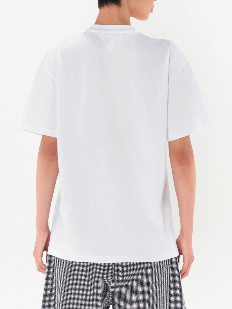 White Sequin Globe T-shirt