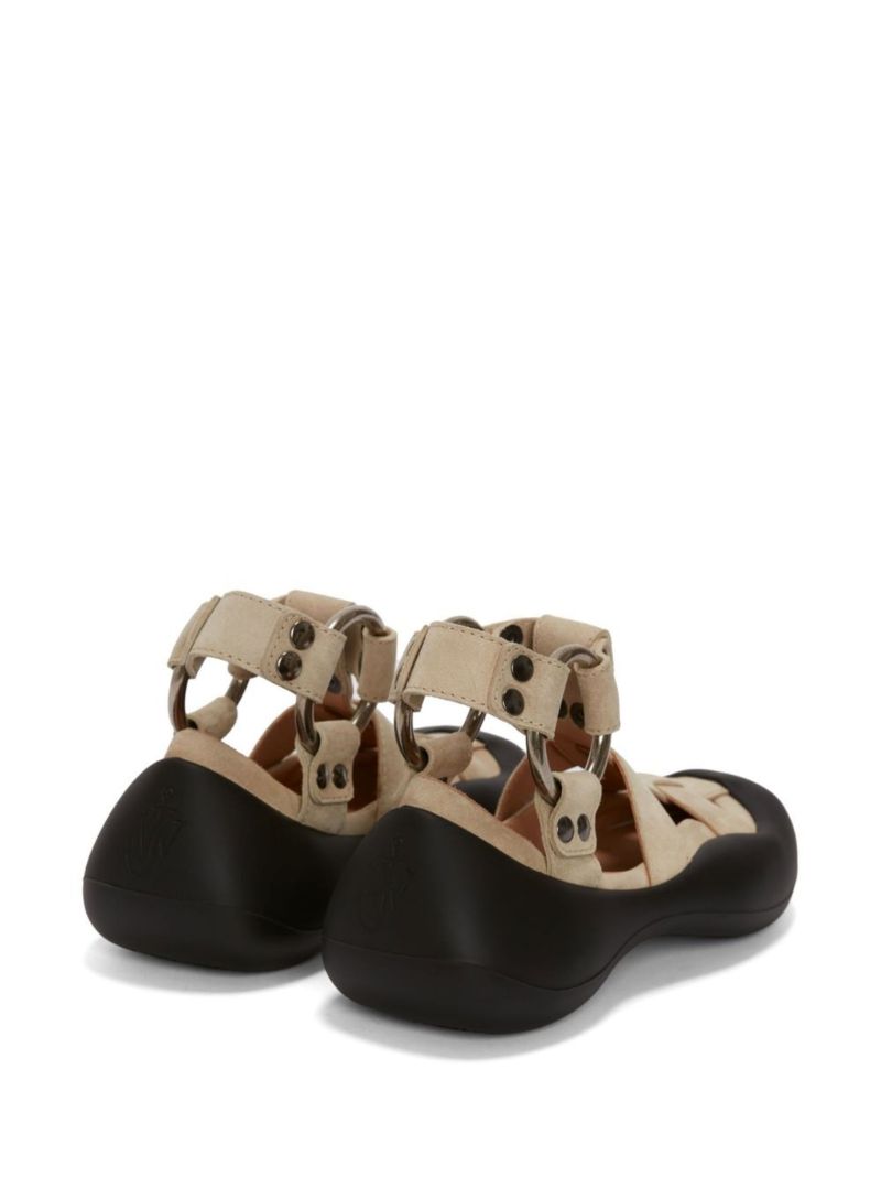 Neutral Bubble Hoop Detail Sandals