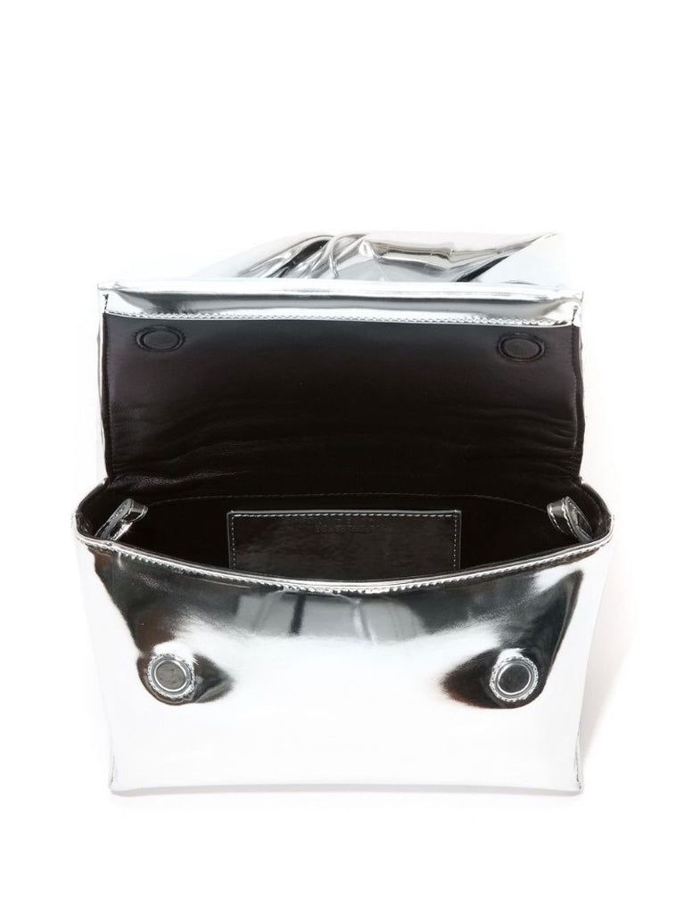 Silver-tone Twister Shoulder Bag