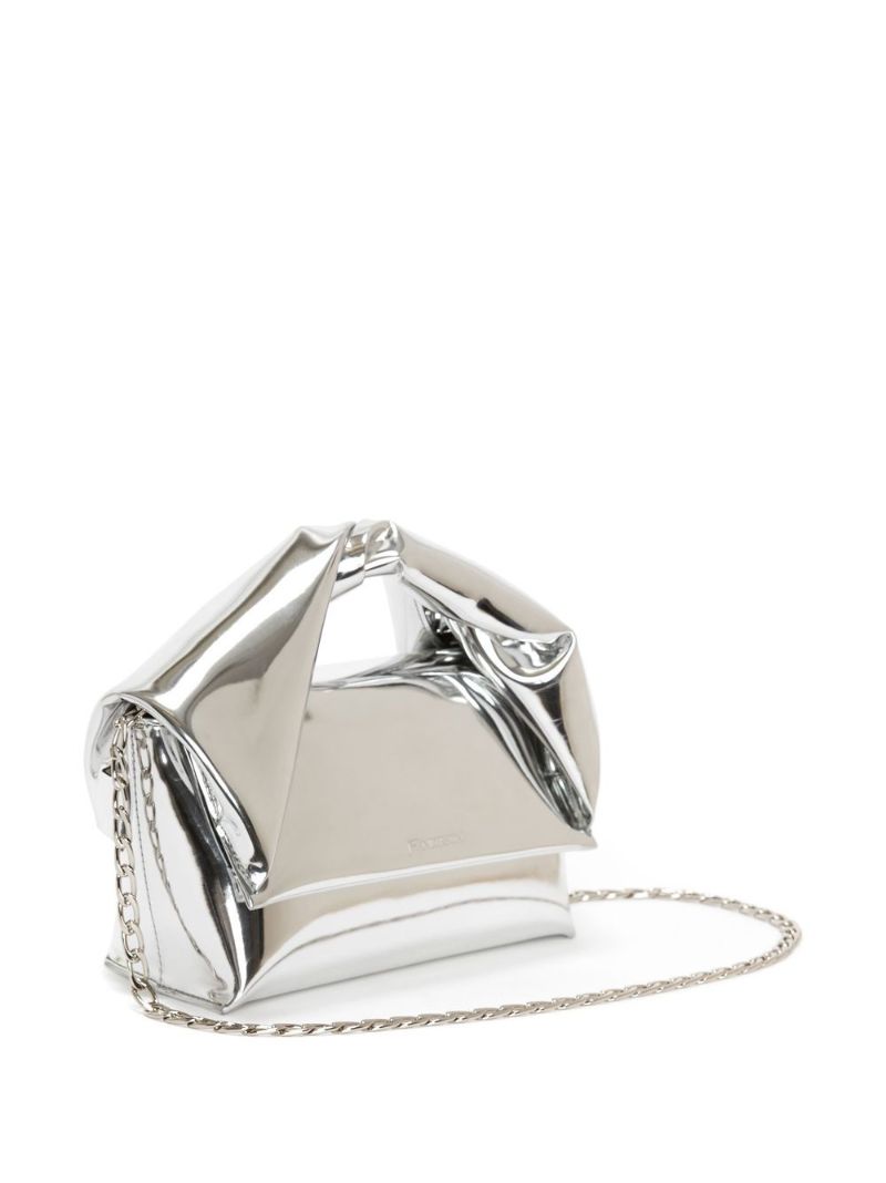 Silver-tone Twister Shoulder Bag