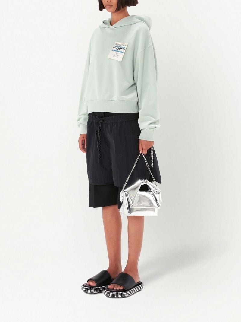 Silver-tone Twister Shoulder Bag