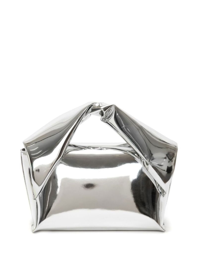 Silver-tone Twister Shoulder Bag