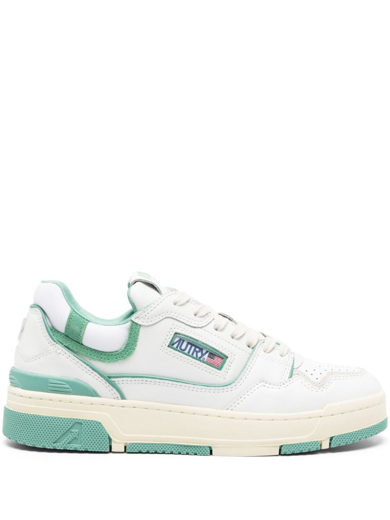 White Medalist Leather Sneakers