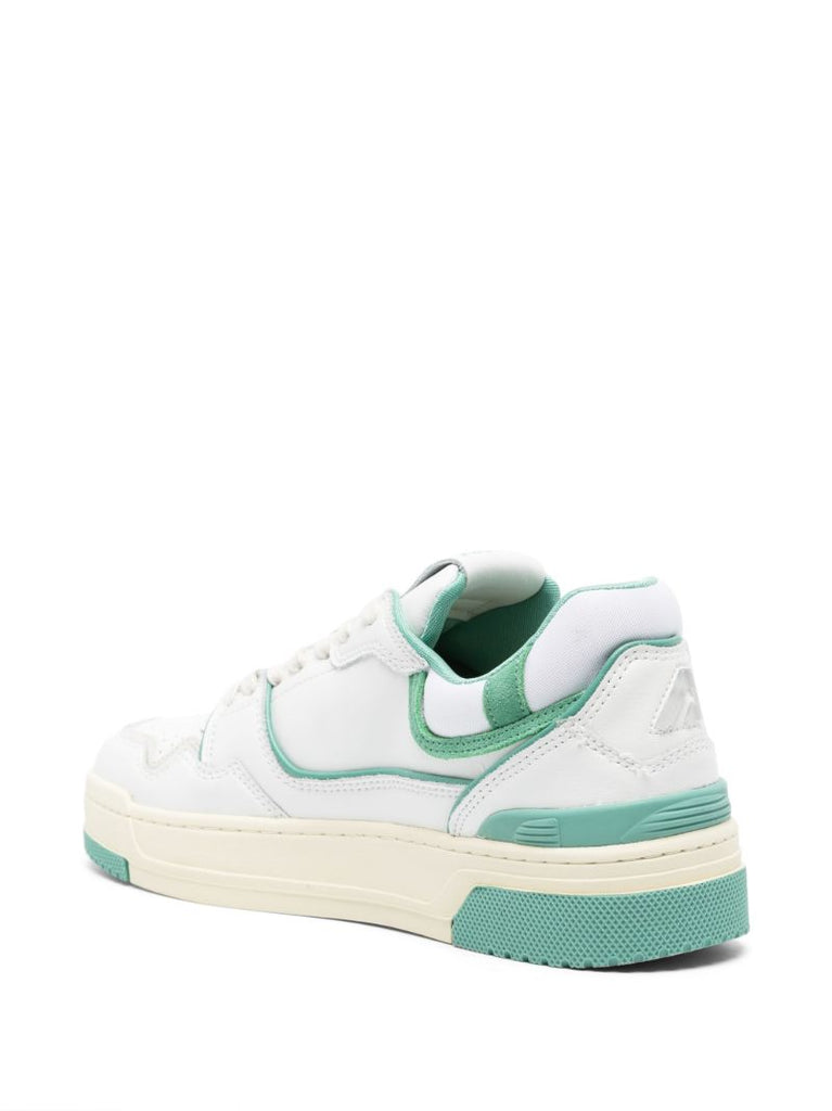 White Medalist Leather Sneakers