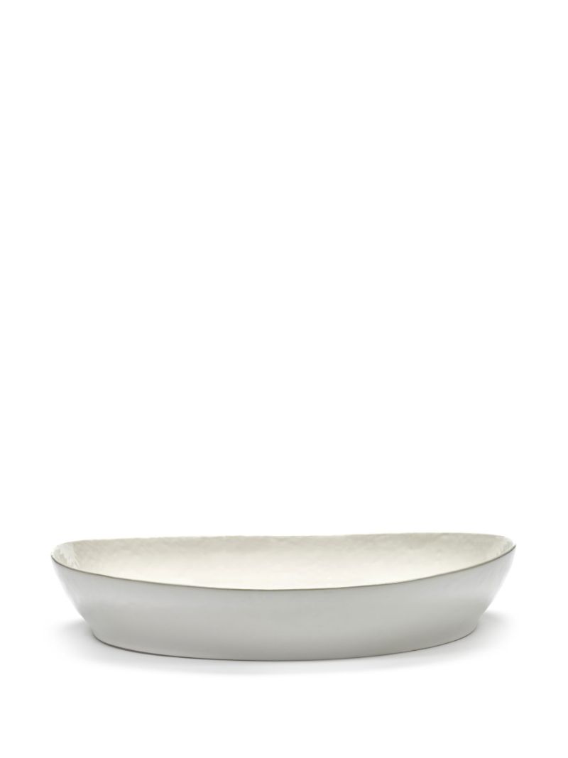 White Feast Abstract Print Plate