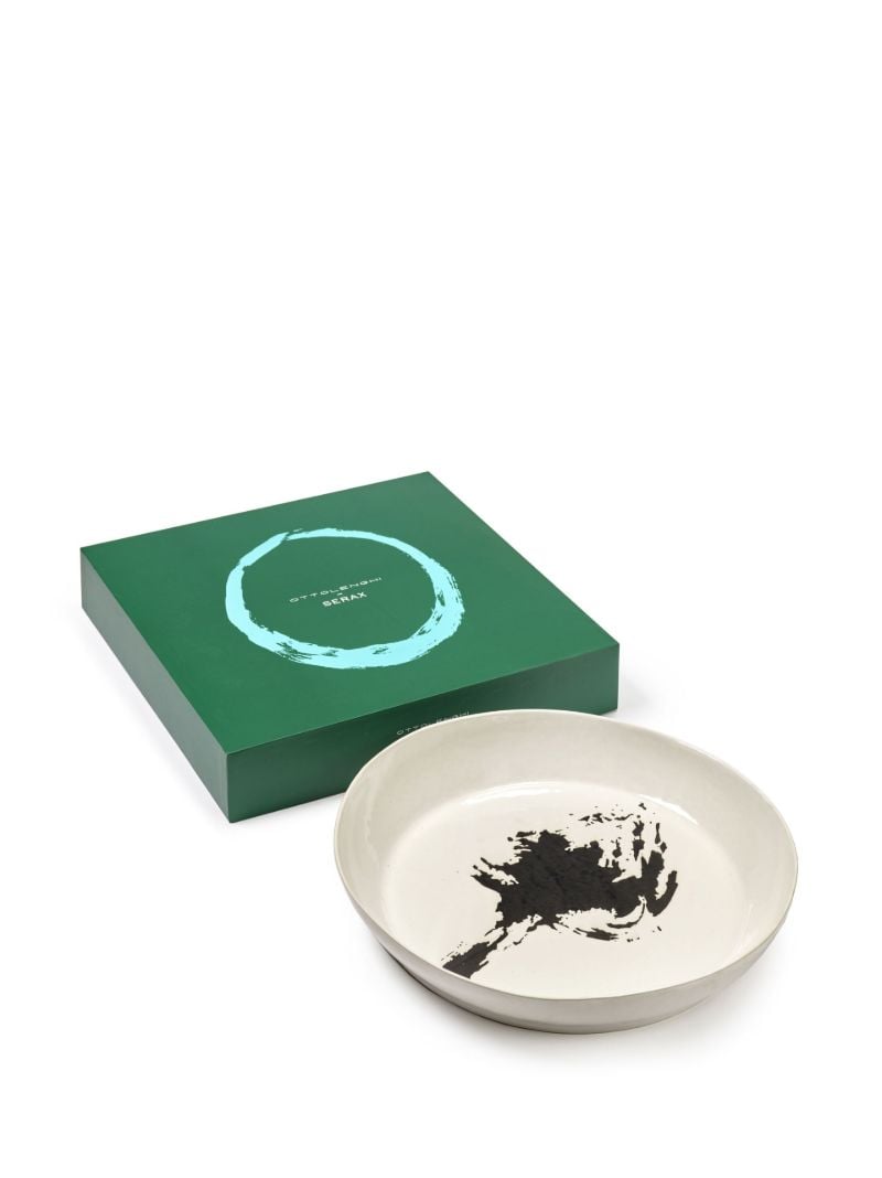 White Feast Abstract Print Plate