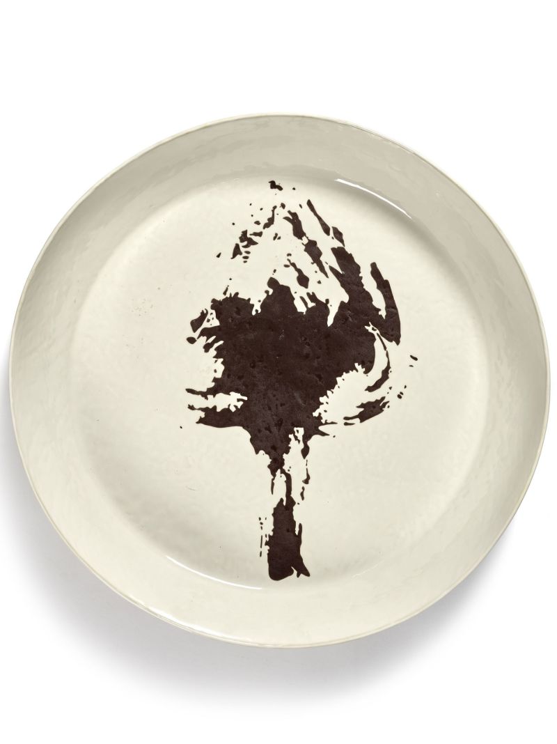 White Feast Abstract Print Plate
