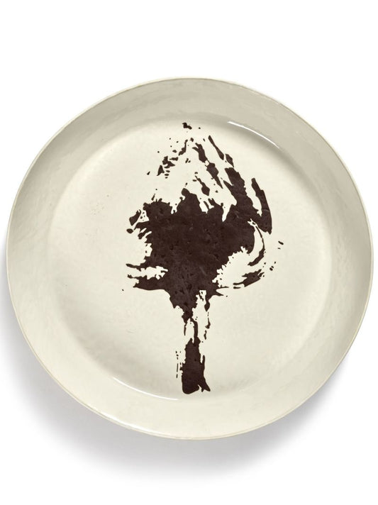 White Feast Abstract Print Plate