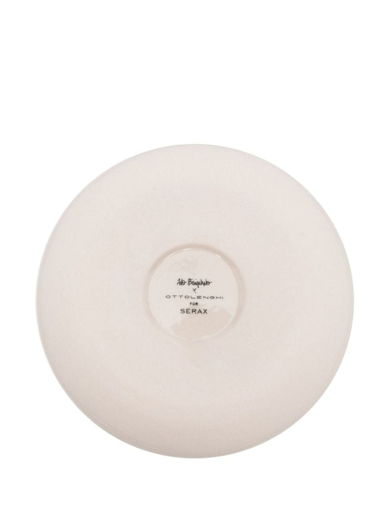White Ceramic Feast Face 1 Plates