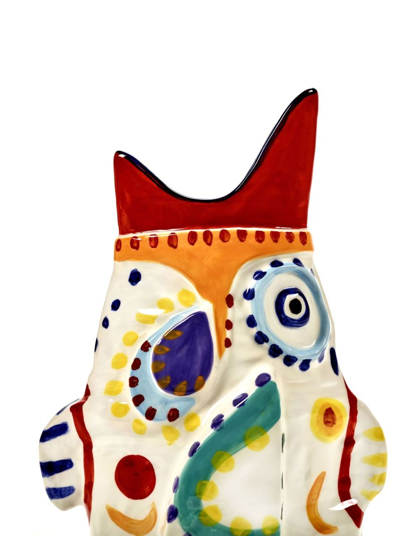 White Sicily Bird Vase