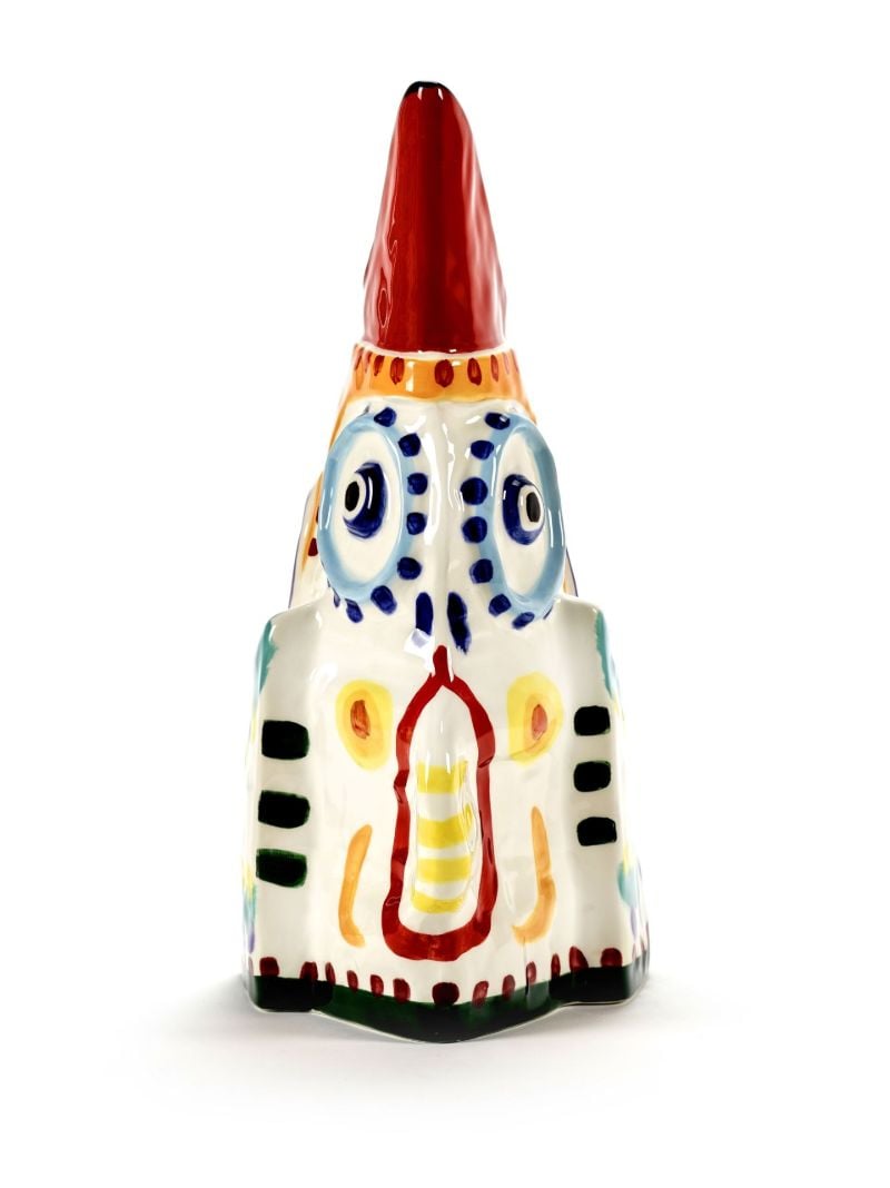White Sicily Bird Vase