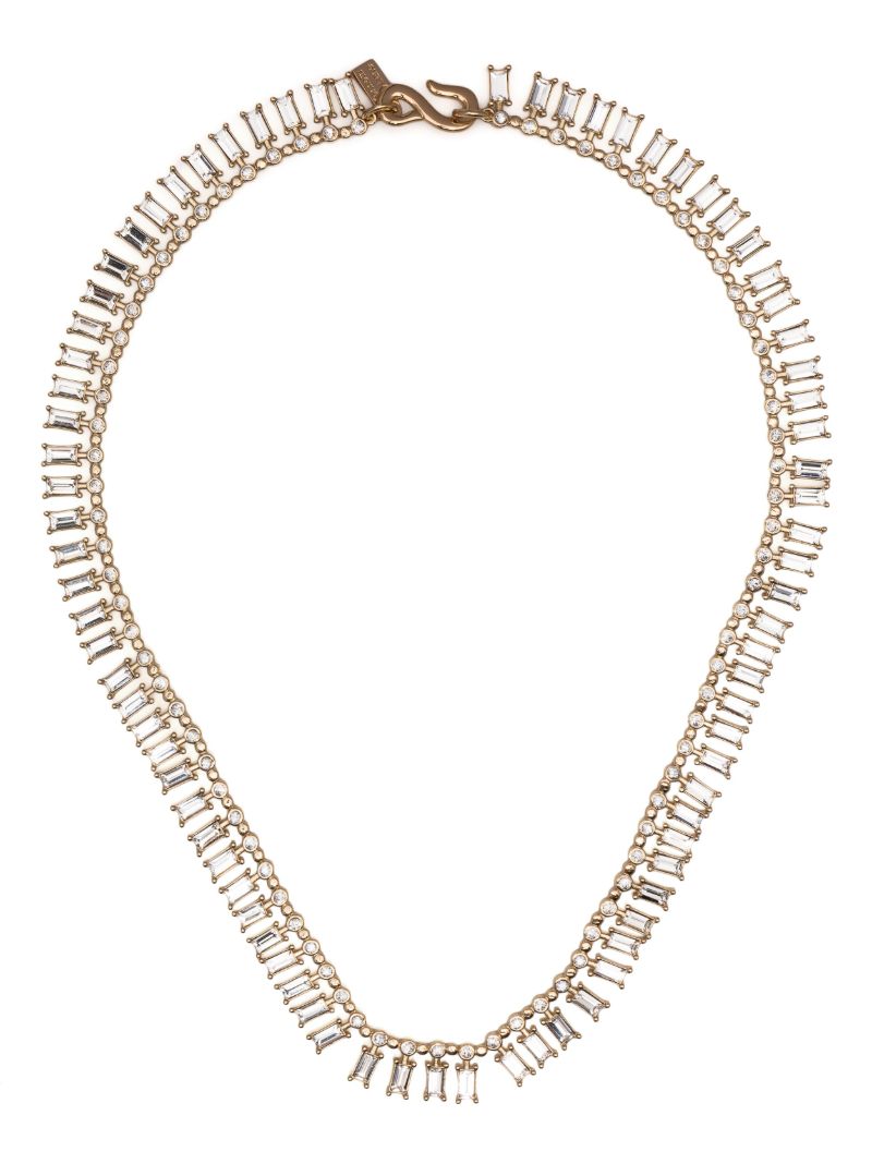 Gold-tone Crystal Necklace