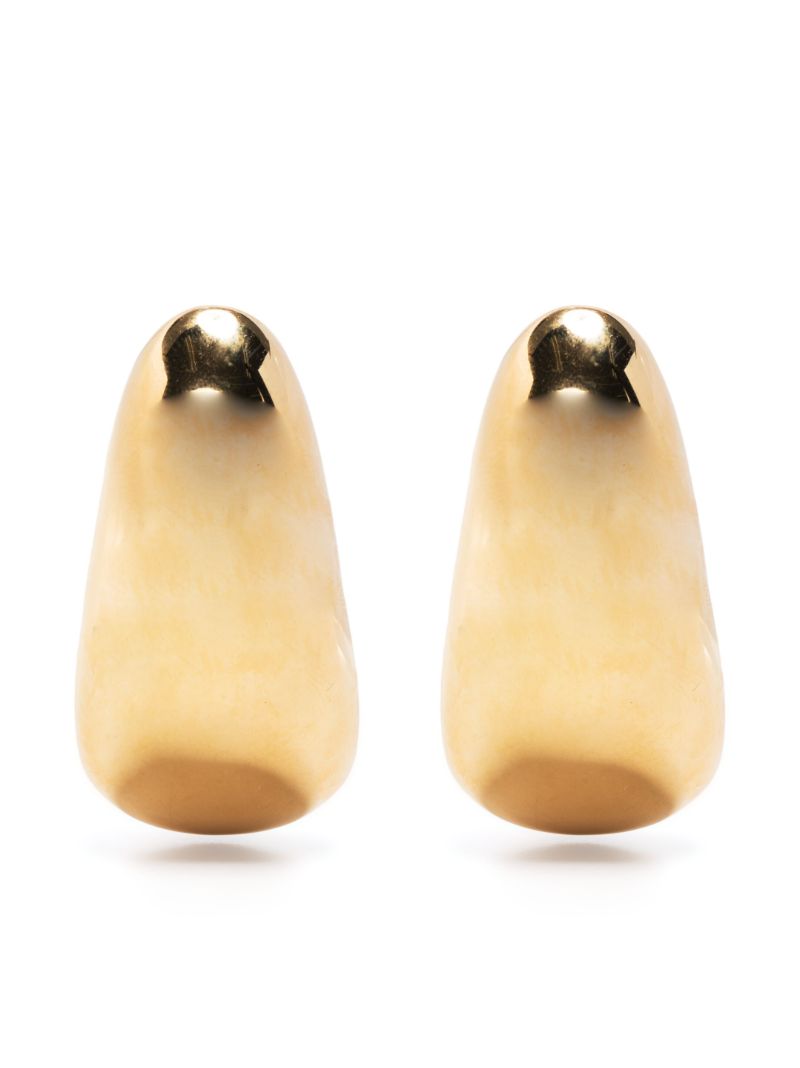 Gold-tone Crescent Moon Earrings