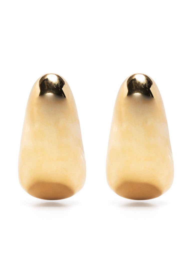 Gold-tone Crescent Moon Earrings