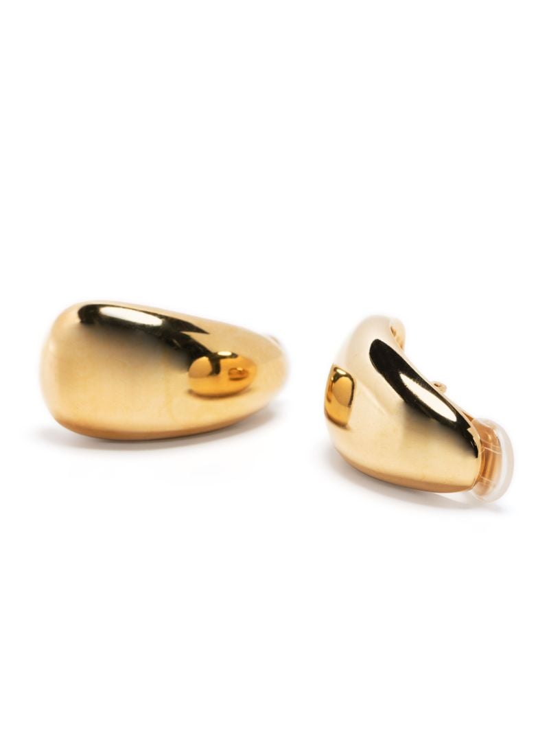 Gold-tone Crescent Moon Earrings