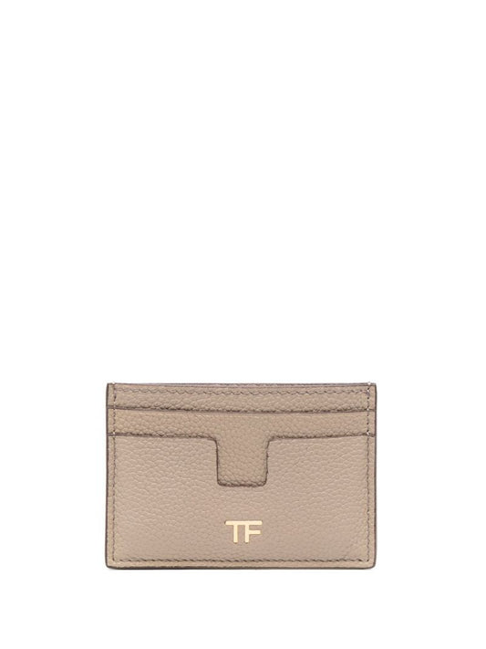 Neutral Tf Leather Cardholder