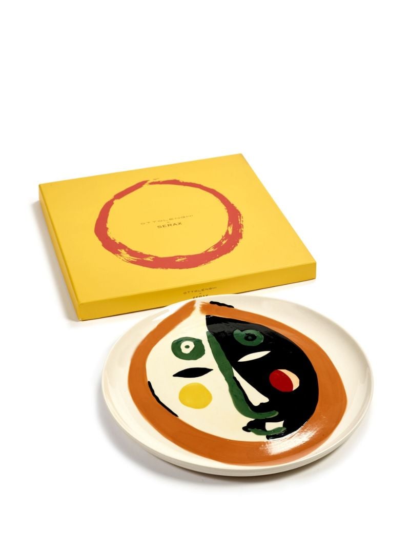 White Feast Face Print Plate
