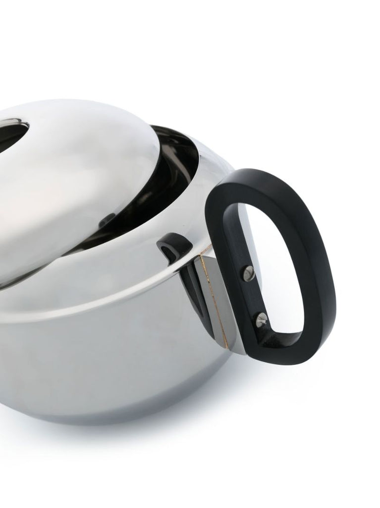Silver-tone Form Stainless Steel Teapot