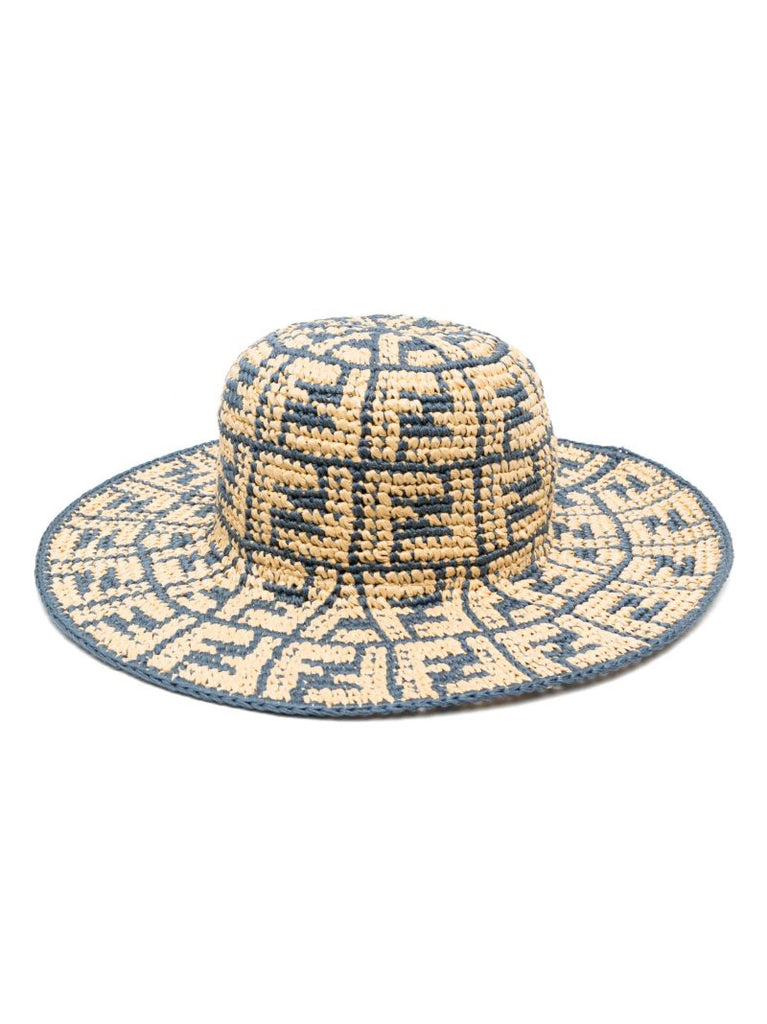 Neutral Ff Woven Sun Hat