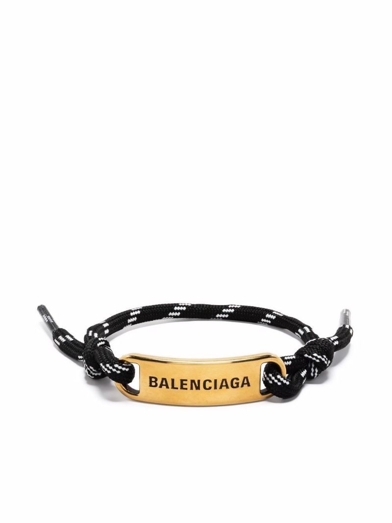 Logo-plaque Shoelace Bracelet