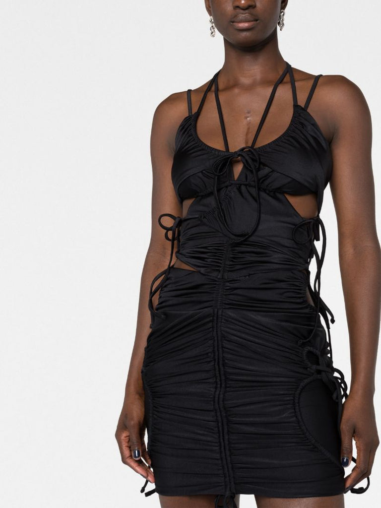Black Cut-out Mini Dress