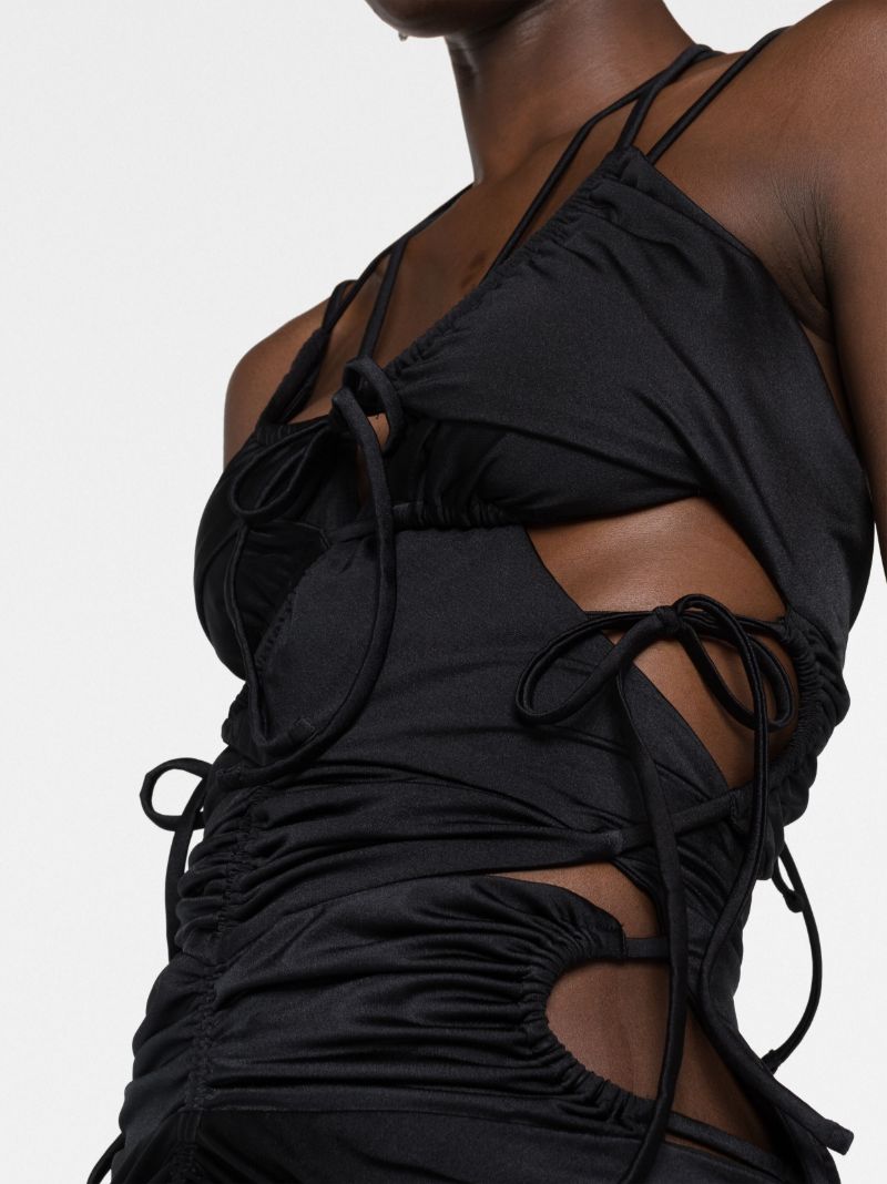 Black Cut-out Mini Dress