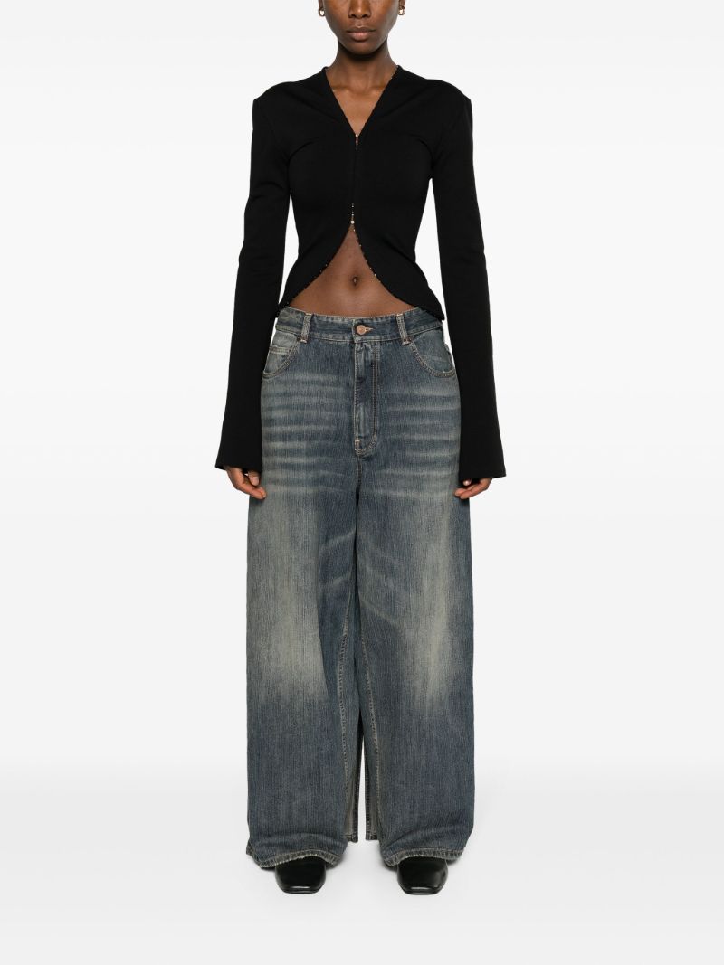 Blue Apron Denim Skirt